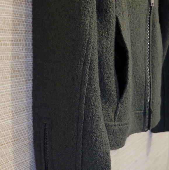 Tahari Women's Dark Green Wool Blend Jacket M - Picture 4 of 5